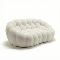 WOHNZIMMERSOFA Cocoon Doppel 2-Sitzer - Weiß - Weiß, Textil (190/77/113cm) - COCO Living