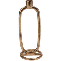 DEKO-KERZENSTÄNDER golden 10/10/24 cm - Goldfarben, Metall (10/24/10cm) - Home Styling Collection