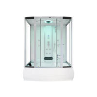 DAMPFDUSCHE DIAMOND - Weiß, 170 x 90 cm - Weiß, Glas (90cm) - Home Deluxe
