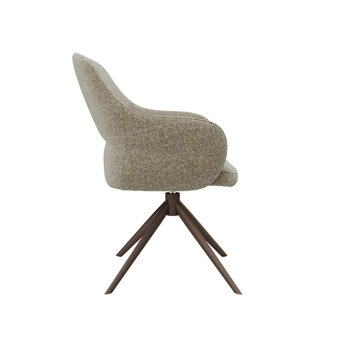 ESSZIMMERSTUHL Bern Grau 66/61/91 cm 2er-Set - Grau, Textil (61/91/66cm) - LABEL51