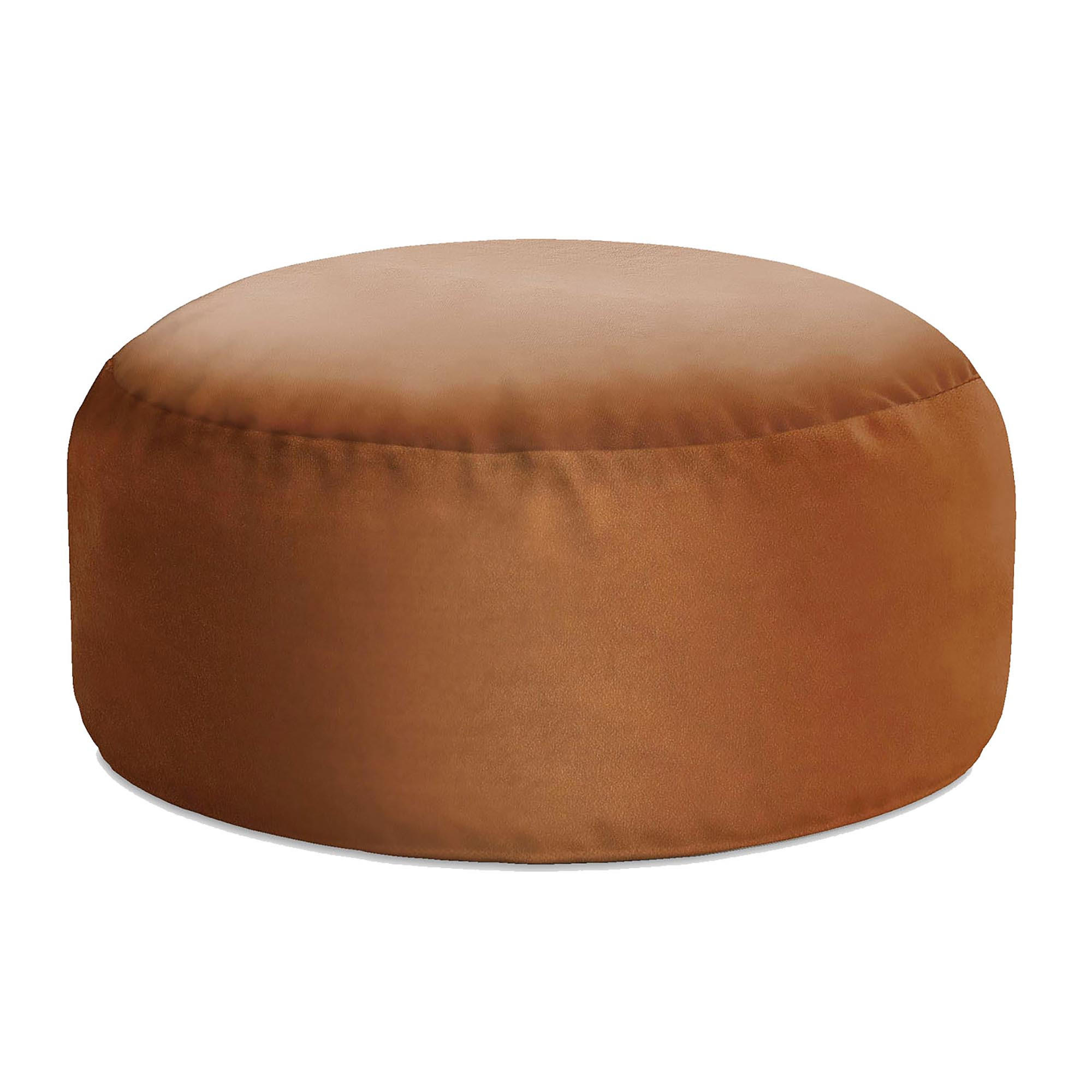 SITZSACK ROLLER Samtstoff Pumpkin Spice - Dunkelorange, Textil (70/40/70cm) - Dreamroots