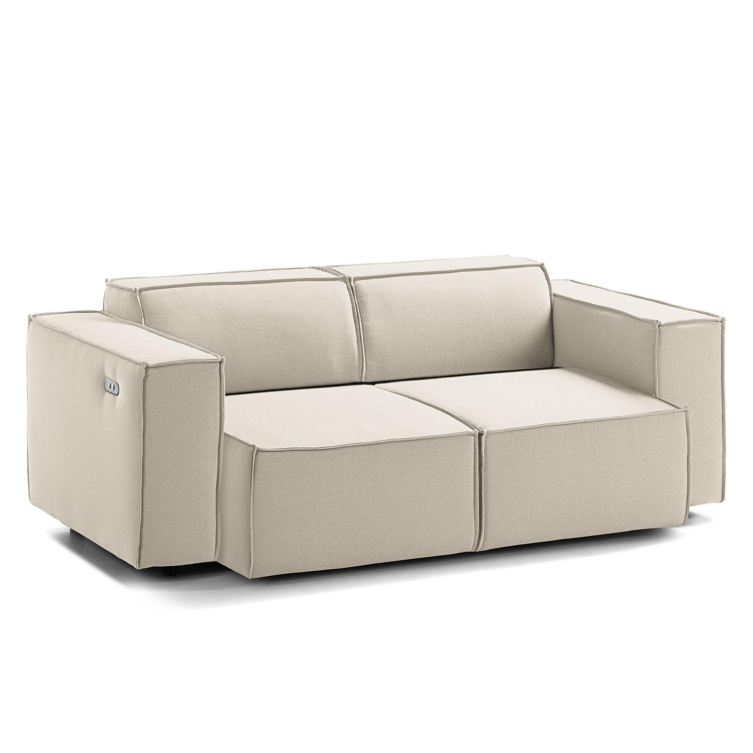 2-SITZER SOFA - Weiß, Textil (189/70/96cm) - home24