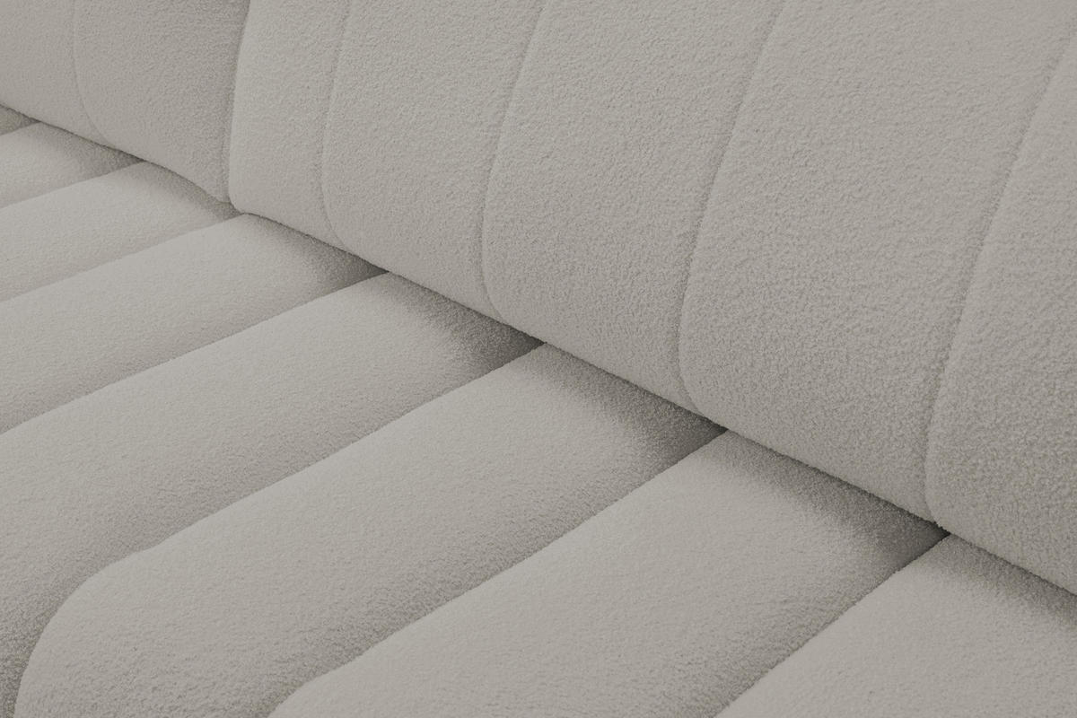 ECKSOFA Baloo mit Schlaffunktion und Bettkasten, komfortable Polsterung, Stoffbezug, lose Rückenkissen, freistehend, RECHTS, 276x176x88 cm, Light Grey - Hellgrau, Holz/Textil (276/176cm) - DomoHome