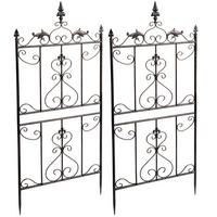 RANKGITTER Ines 2er Set 51x3x124cm Metall Bronze Rankhilfe - Bronzefarben, Metall (51/124/3cm) - DELUKE