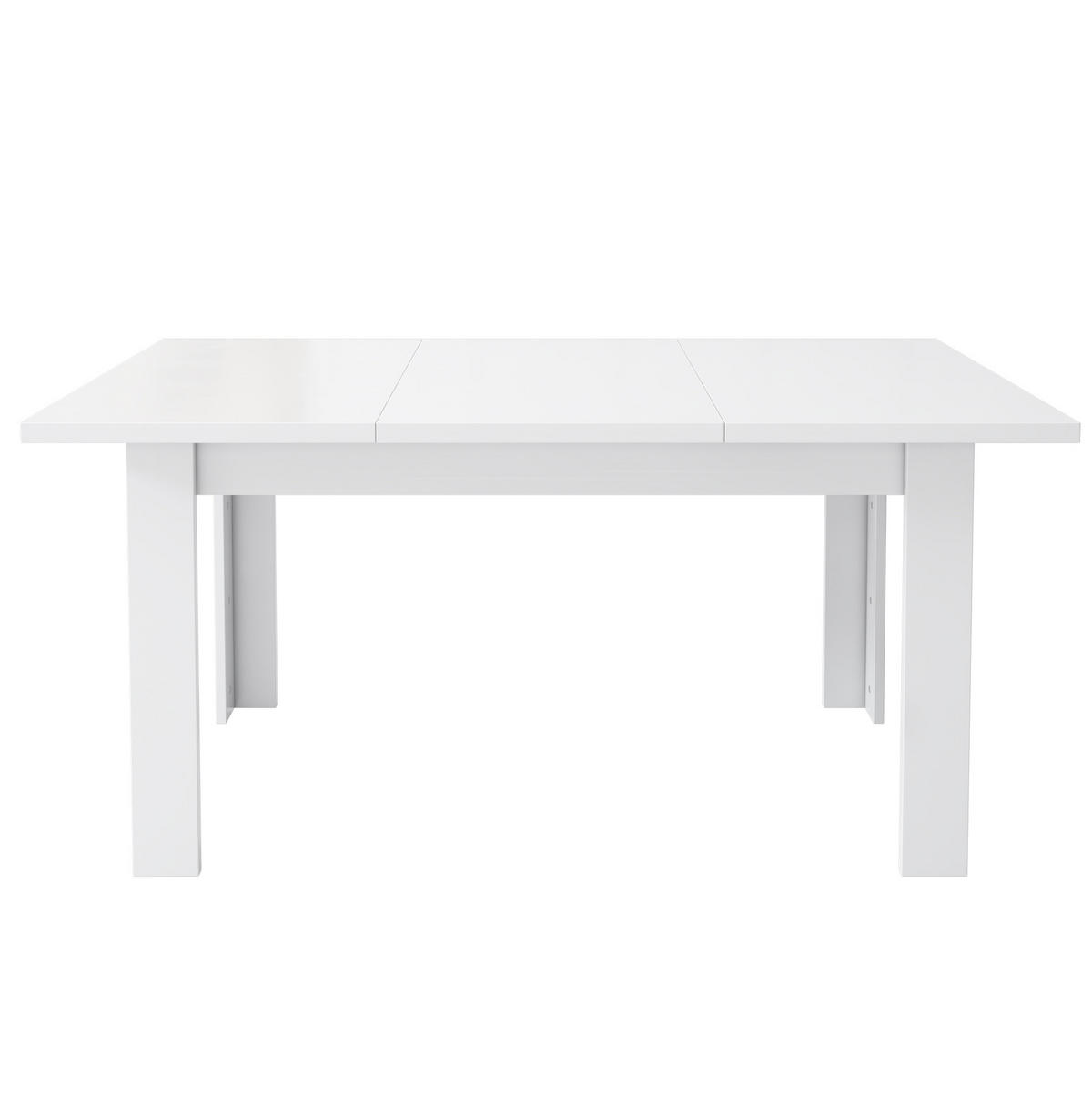 ESSTISCH 120/70 cm in Weiß mit Stauraum und klappbarer Tischplatte - Weiß, Holzwerkstoff (120/70/75cm) - Flora Grace
