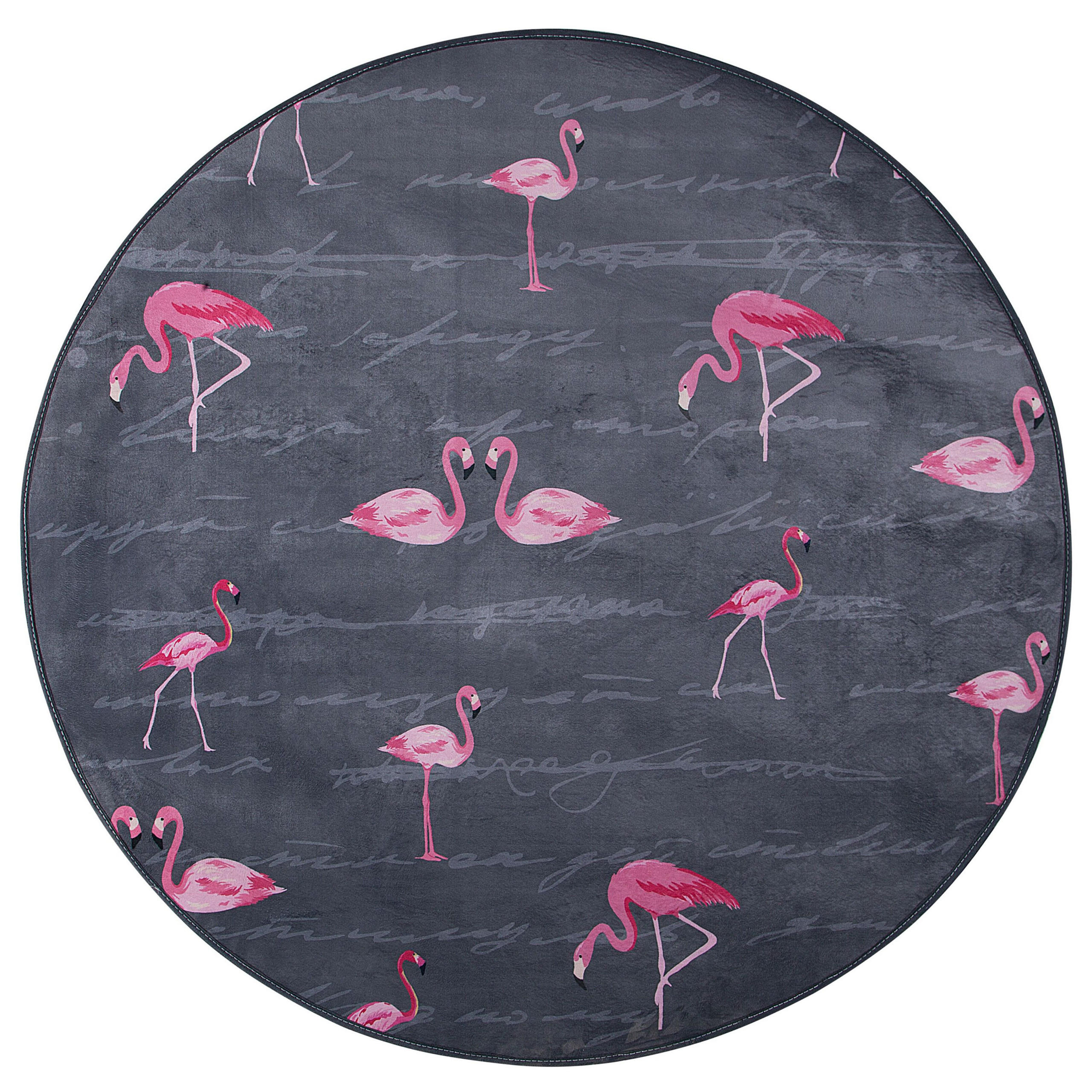 KURZFLOR-KINDERTEPPICH Kerte 120/120 cm - Grau, Kunststoff (120/120cm) - Beliani