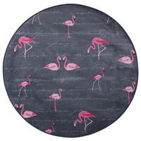 KURZFLOR-KINDERTEPPICH Kerte 120/120 cm - Grau, Kunststoff (120/120cm) - Beliani