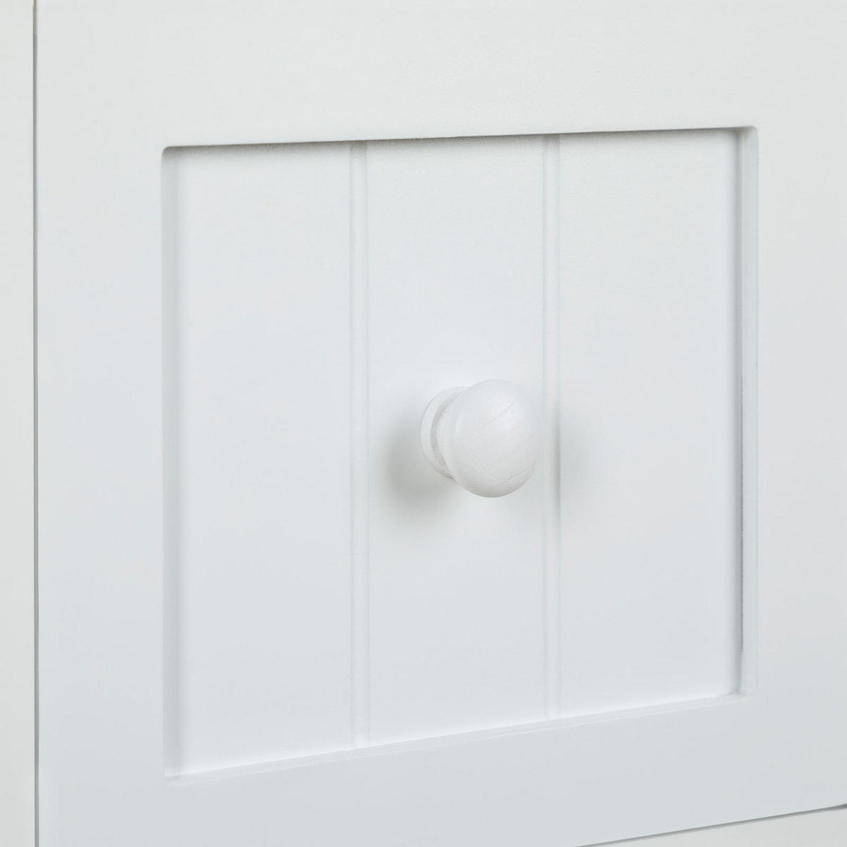 NACHTTISCH TREYA weiß - Weiß, Holz (28/46/31cm) - IDIMEX