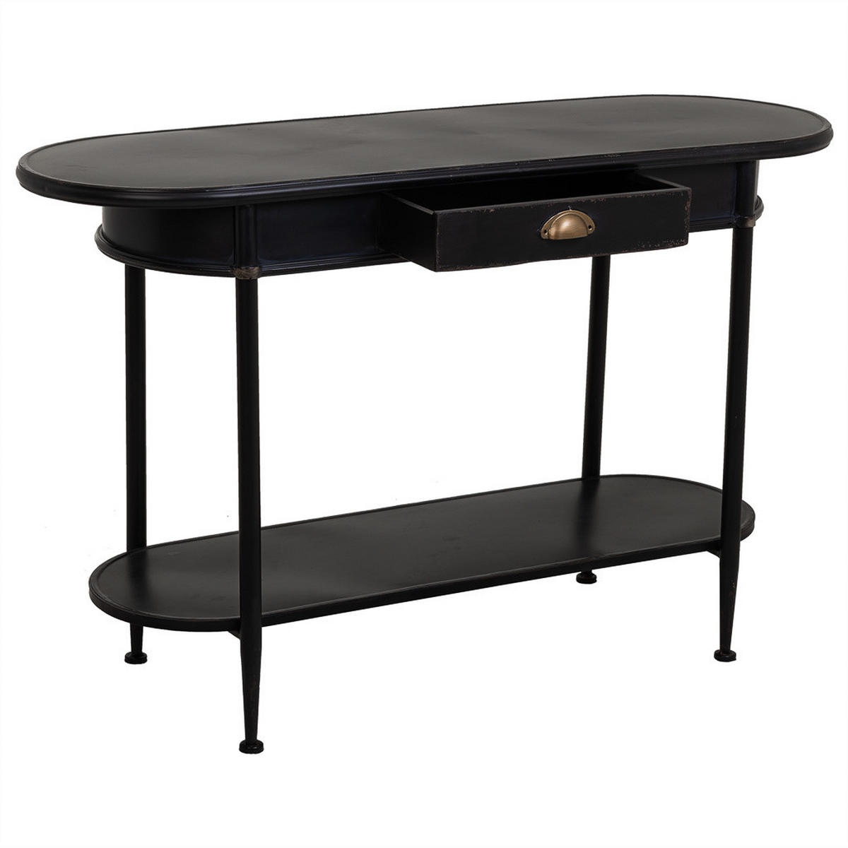 KONSOLE aus Metall 120x41x75 cm - Schwarz, Metall (41/120/75cm) - Wanderlust