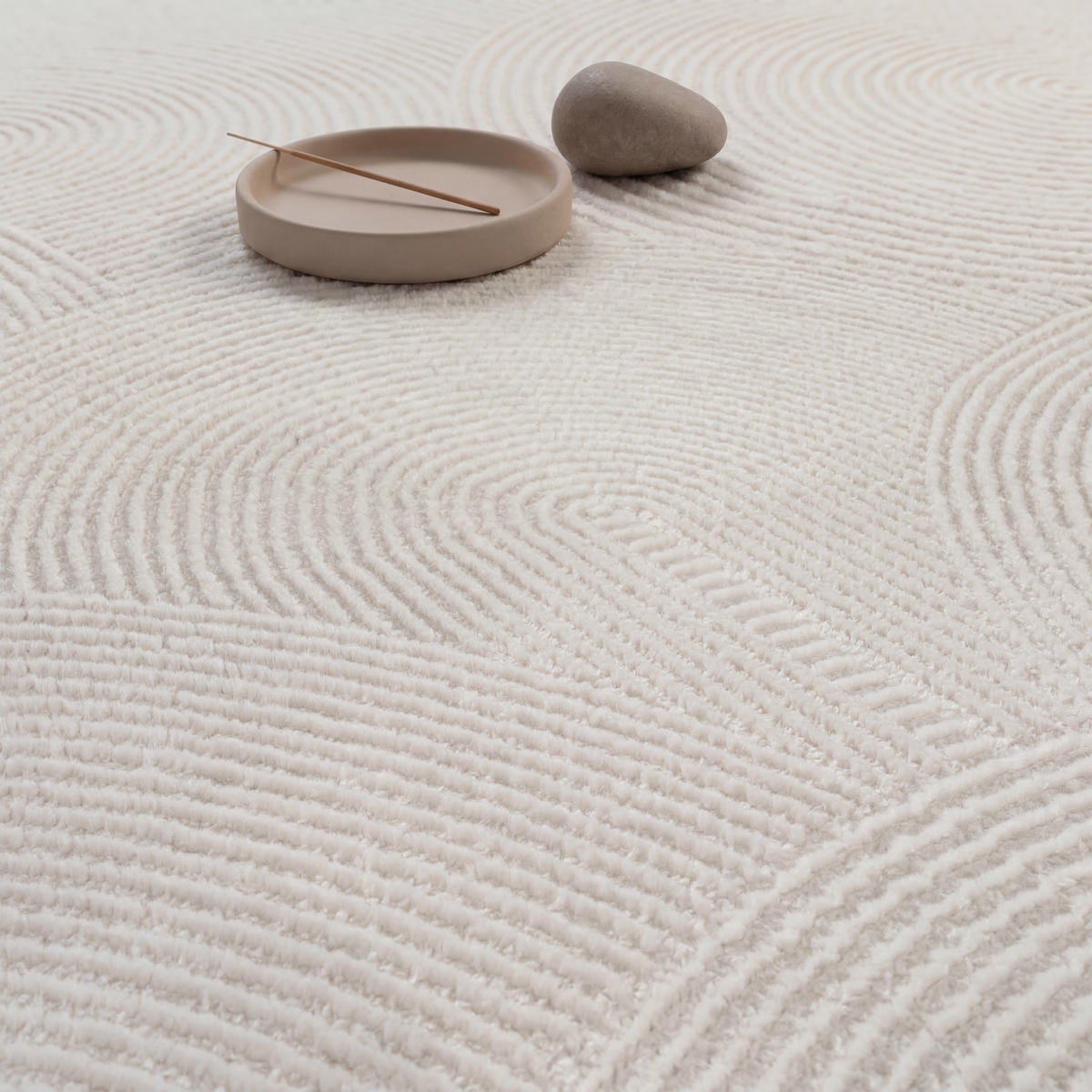 KURZFLORTEPPICH 80/150 cm Tinos 571 - Creme, Textil (80/150cm) - Paco Home