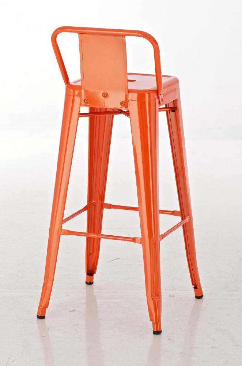 BARHOCKER 2er Set Metall orange - Orange, Metall (44/96/43cm) - CLP