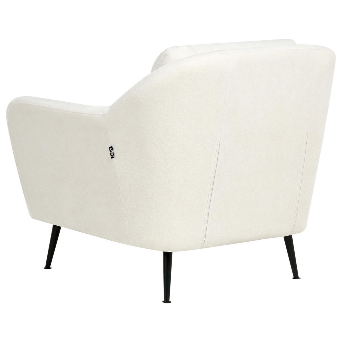 SADA POHOVEK 3-místná Žinylková látka Bílá Eiby - bílá/černá, textil (148/80/91cm) - Beliani