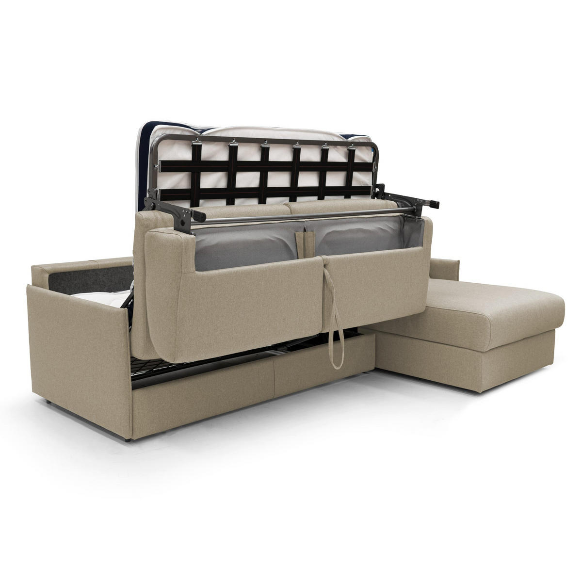 ECKSOFA RECHTS Evans - Beige, Textil (232/96cm) - Divani.store