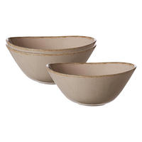 SERVIERSCHALEN Casa Grau 16,5 x 19 cm 3er Set - Grau, Keramik (19/8/16.5cm) - Ritzenhoff Breker