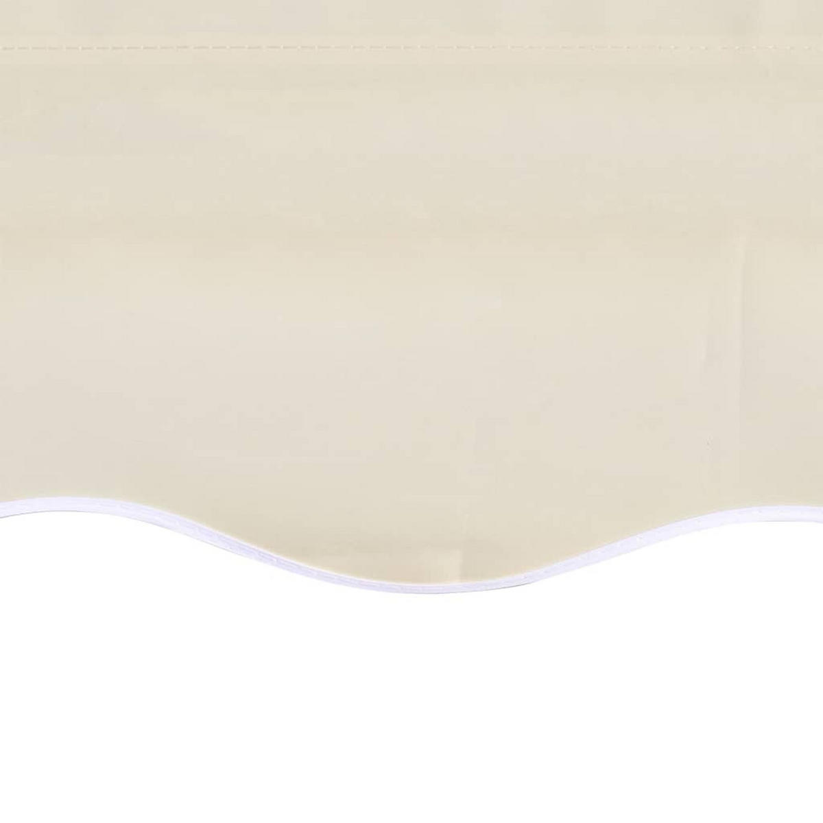 MARKISENBESPANNUNG Canvas Creme 4/3 M (Ohne Rahmen) - Creme, Textil (380/295cm) - vidaXL