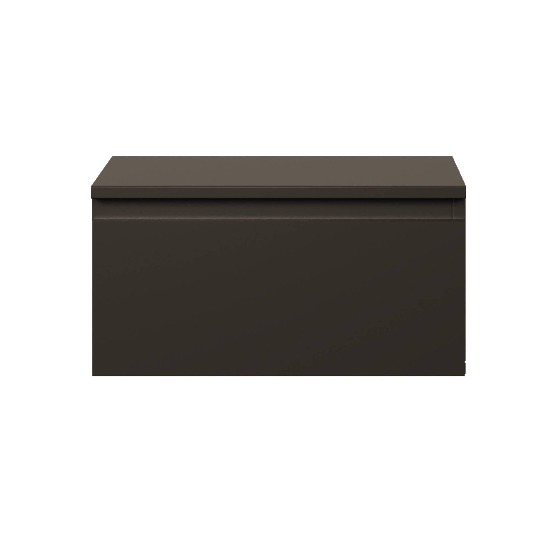 WANDNACHTTISCH Bemmi Schwarz 49 cm - Schwarz, Holzwerkstoff (48.4/25.4/31.8cm) - Selsey