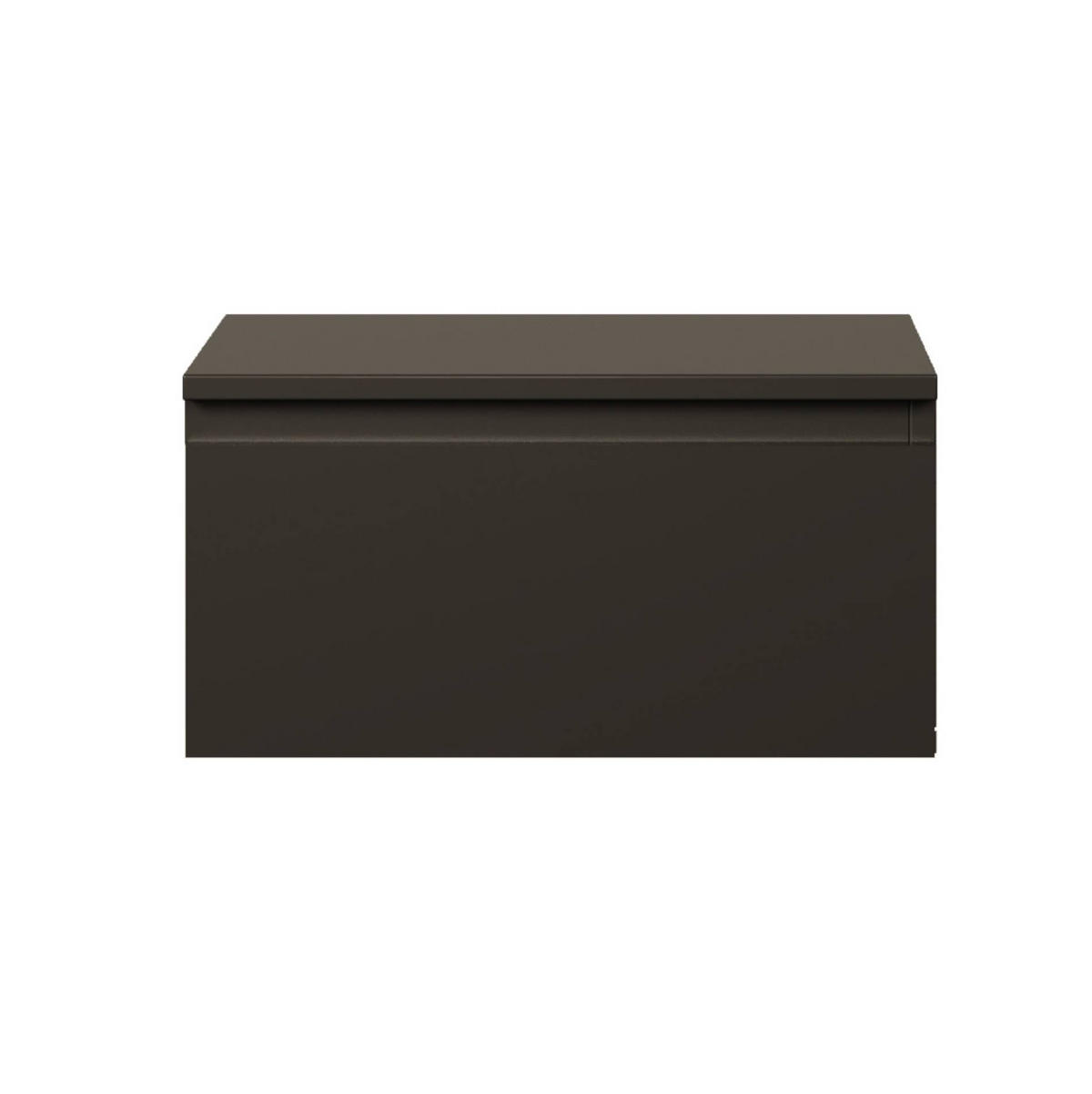 WANDNACHTTISCH Bemmi Schwarz 49 cm - Schwarz, Holzwerkstoff (48.4/25.4/31.8cm) - Selsey