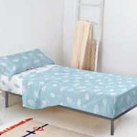 OBERLAKEN set 2 teiliges Clouds Blau 180x270 cm (Komfortgrösse) - Blau, Textil (180/270cm) - Happy Friday