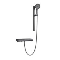 ÜBERKOPFBRAUSESET mit Thermostat Drei Wasserauslassmethoden Anthrazit - Anthrazit, Metall (10.5/66.5/39.5cm) - EMKE