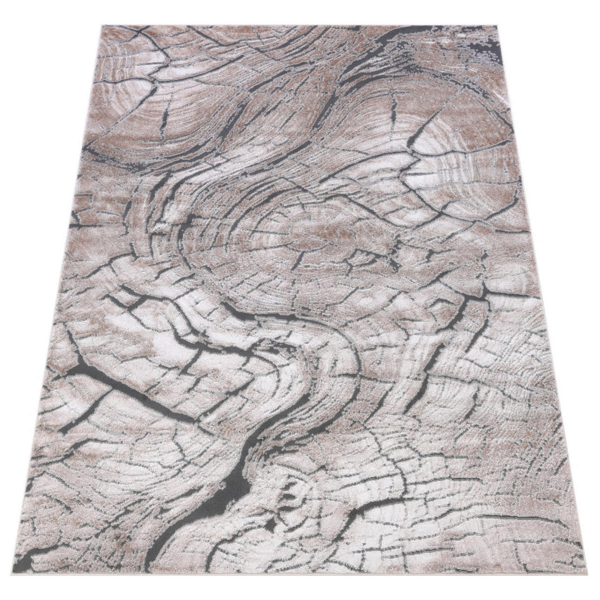 TEPIH bež grafitni krem - 200 x 300 cm - svijetlo bež, tekstil (200/300cm) - Mazovia