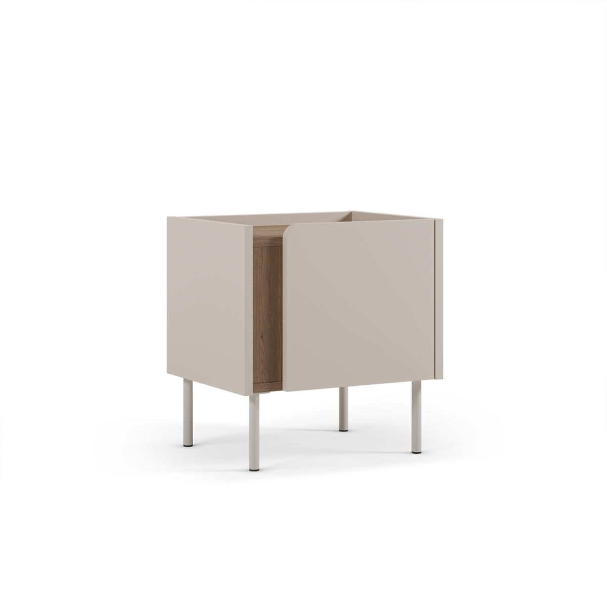 NACHTTISCH Lucile Beige 45/35/47.5 cm - Beige, Holz (35/47.5/45cm) - Drawer