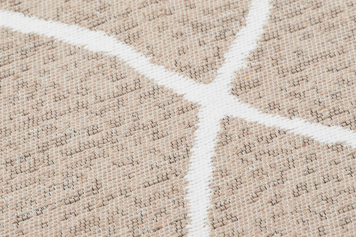 TEPPICH AZTECA Creme 160/230 cm - Creme, Naturmaterialien (160/230cm) - Tapiso