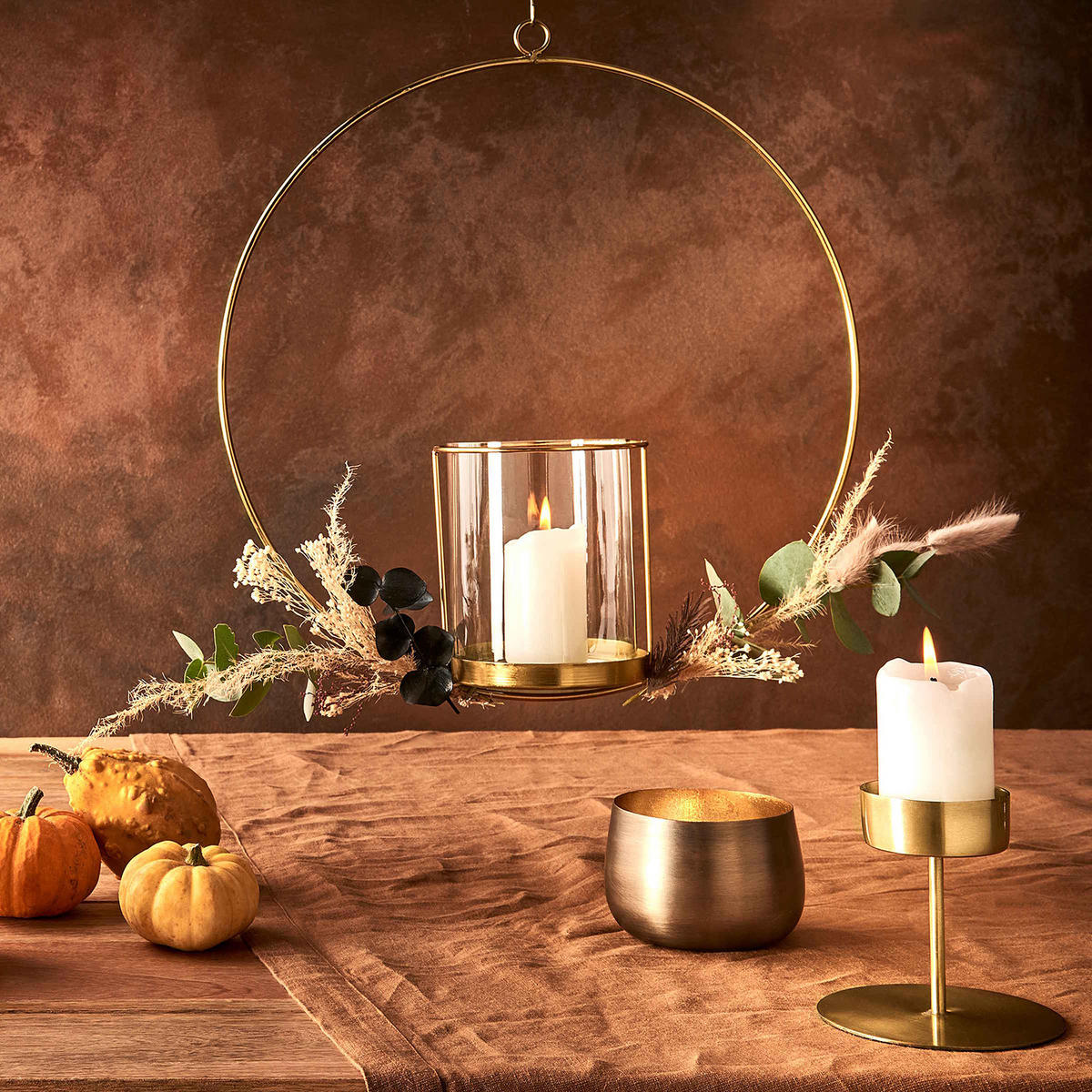 HÄNGEDEKO Luna - Goldfarben, Metall (40/13/40cm) - Butlers