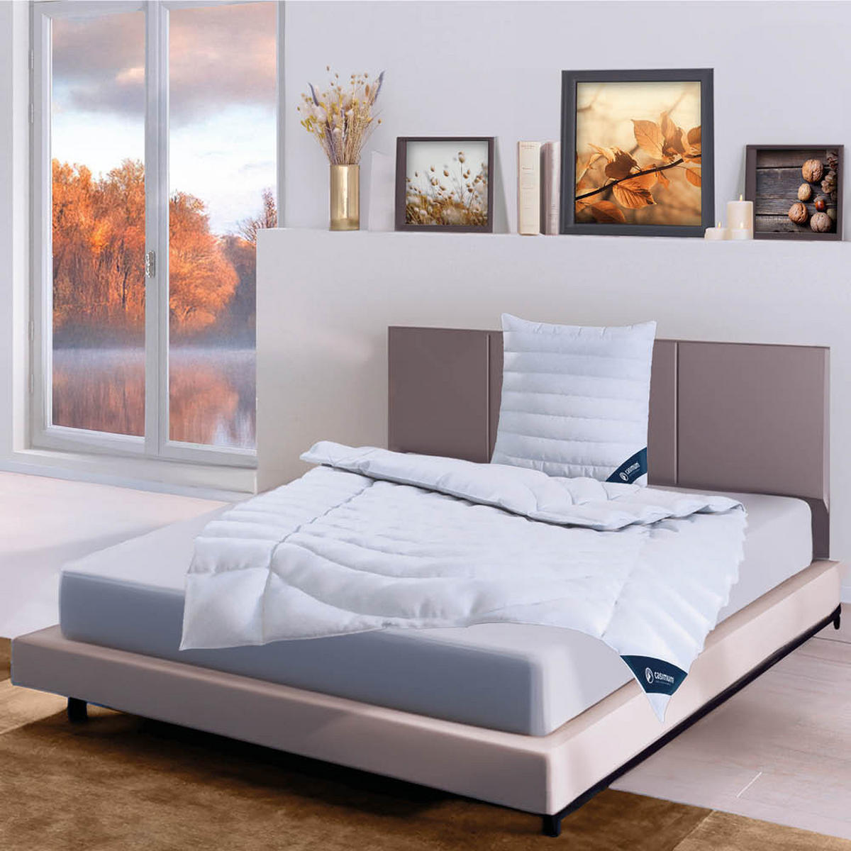 BETTDECKE 155x220 Normal, COMFORT Ganzjahresdecke waschbar, allergikerfreundlich - Weiß, Textil (155/220cm) - casimum