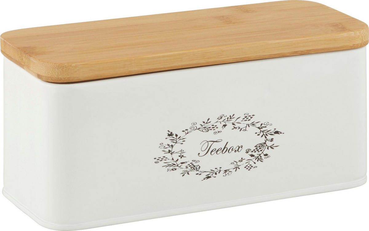 TEEBOX Lore in Weiß - Weiß, Holz (8.5/8.5/20cm) - Zandiara