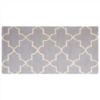 KURZFLOR-TEPPICH Silvan 150/80 cm - Grau, Textil (80/150cm) - Beliani
