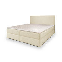 BOXBETT PELLIO 180x200 cm mit Matratze und Topper - Creme - Creme, Holz (180/200cm) - MASSENO