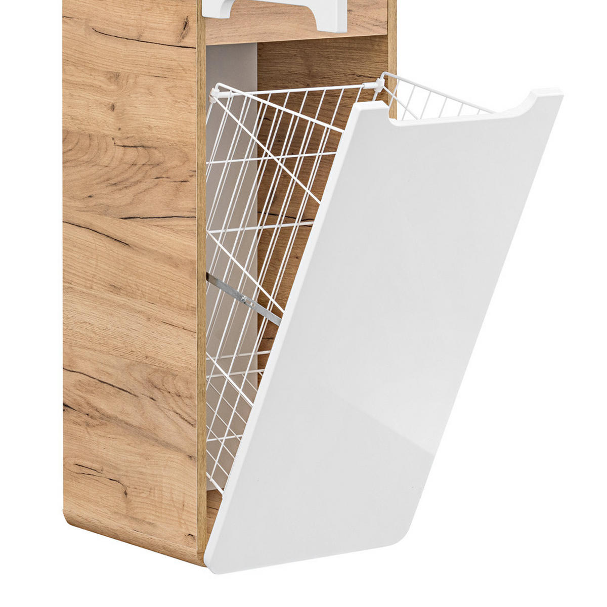 HOCHSCHRANK Luton-56 - Weiß, Holzwerkstoff (35/170/35cm) - Lomado