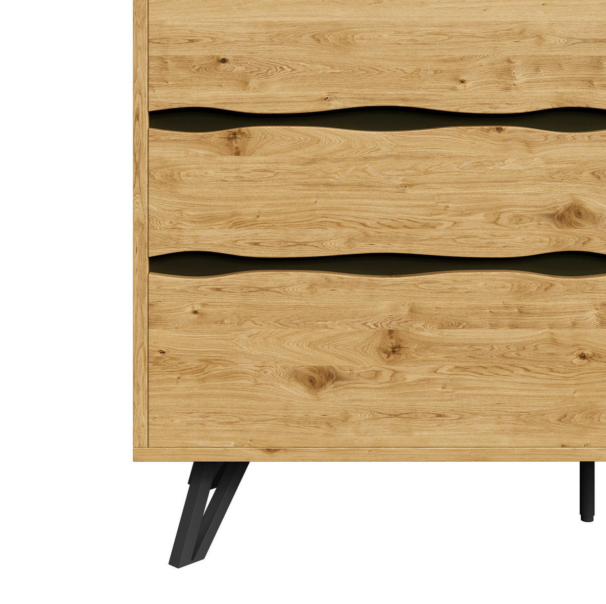 SIDEBOARD 120/40/75.5 cm Holzfarbe aus Spanplatte mit 6 Schubladen - Naturfarben, Holzwerkstoff (40/75.5/120cm) - OKMYHOME