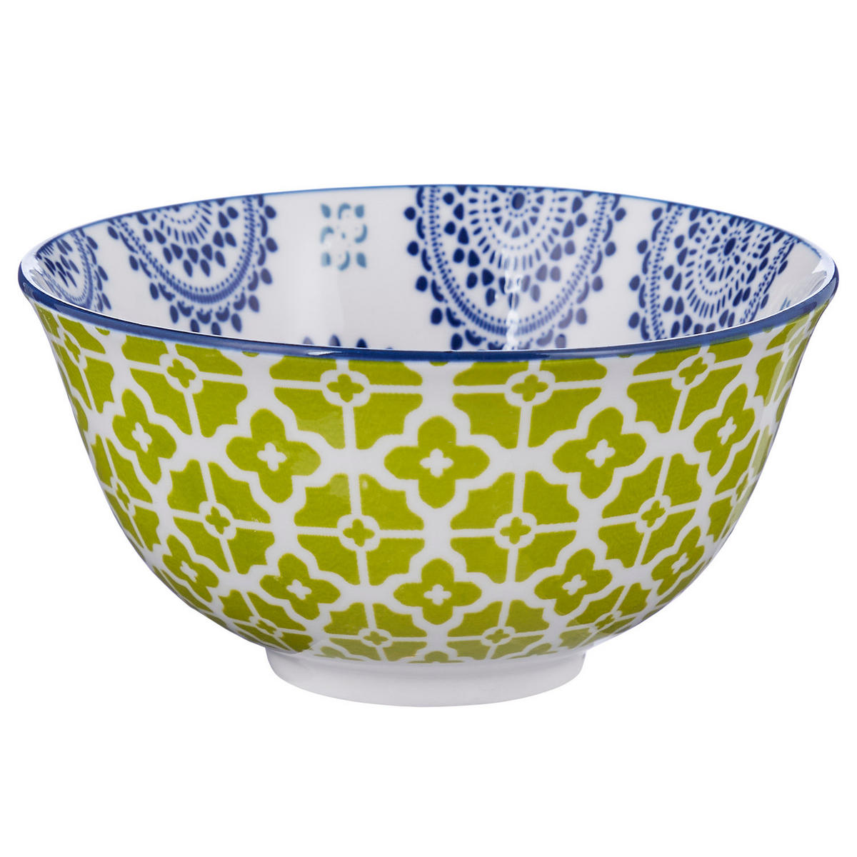 SCHALEN 6er-Set Ornaments 240 ml - Blau, Keramik (11/11/5cm) - Butlers