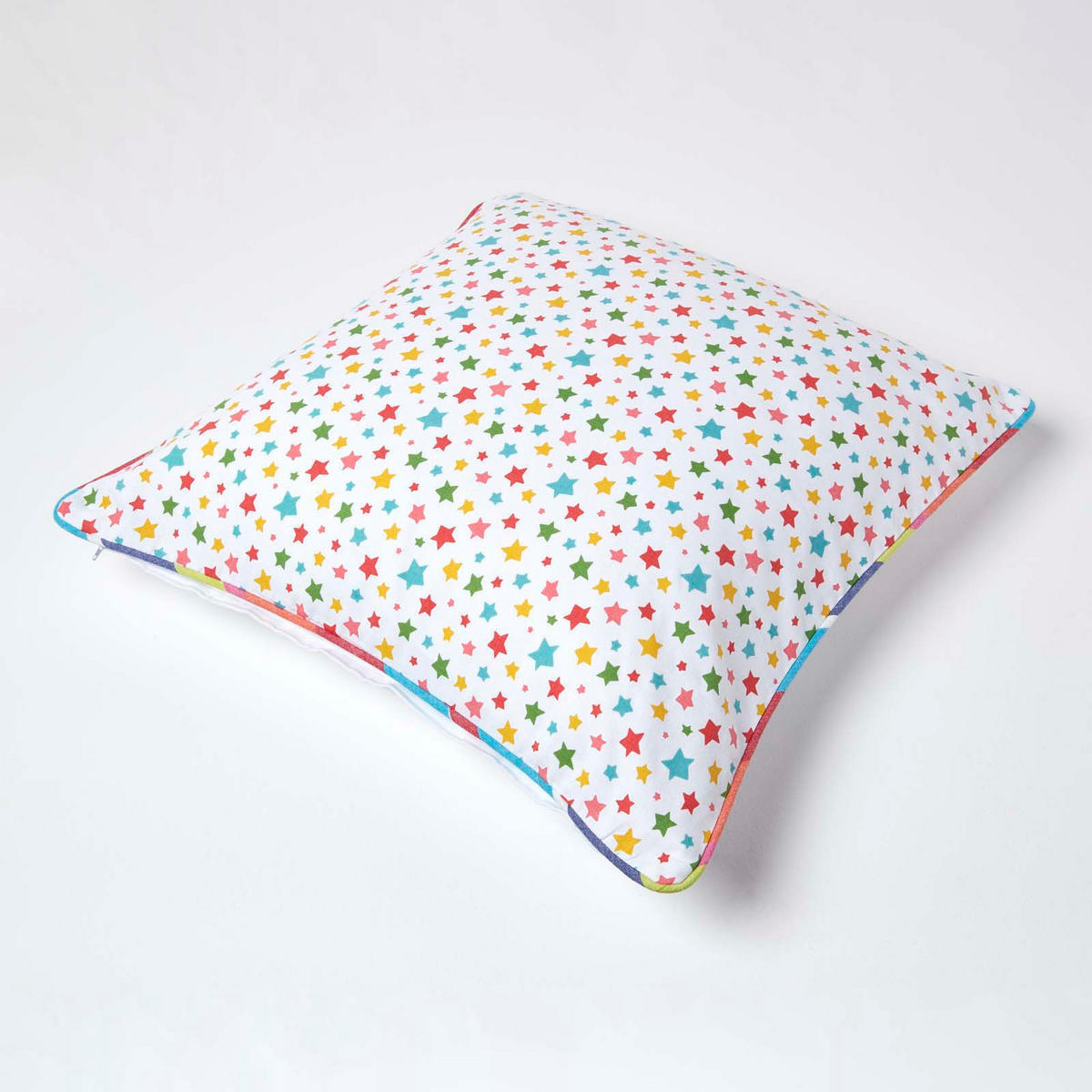 KISSENHÜLLE Bunte Sterne 60/60 cm, 100% Baumwolle - Multicolor, Textil (60/60cm) - Homescapes