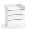 WICKELKOMMODE Emma Weiß 80 x 78 cm - Weiß, Holzwerkstoff (80/87/76cm) - Vicco
