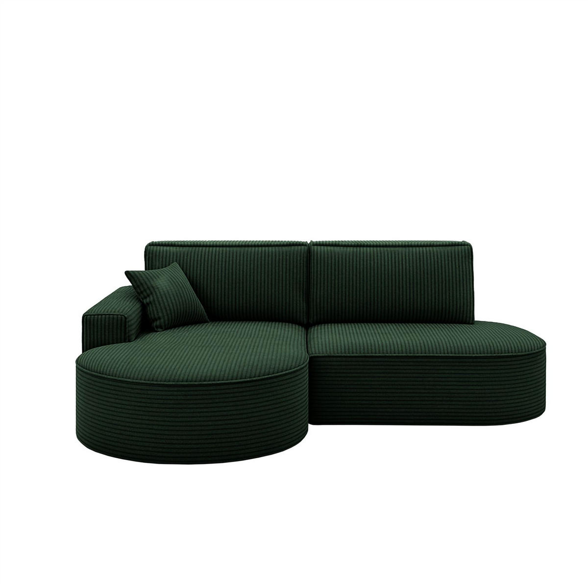 ECKSOFA Venedig Mit Schlaffunktion - Grün, Holzwerkstoff/Textil (278/179cm) - Fun Möbel