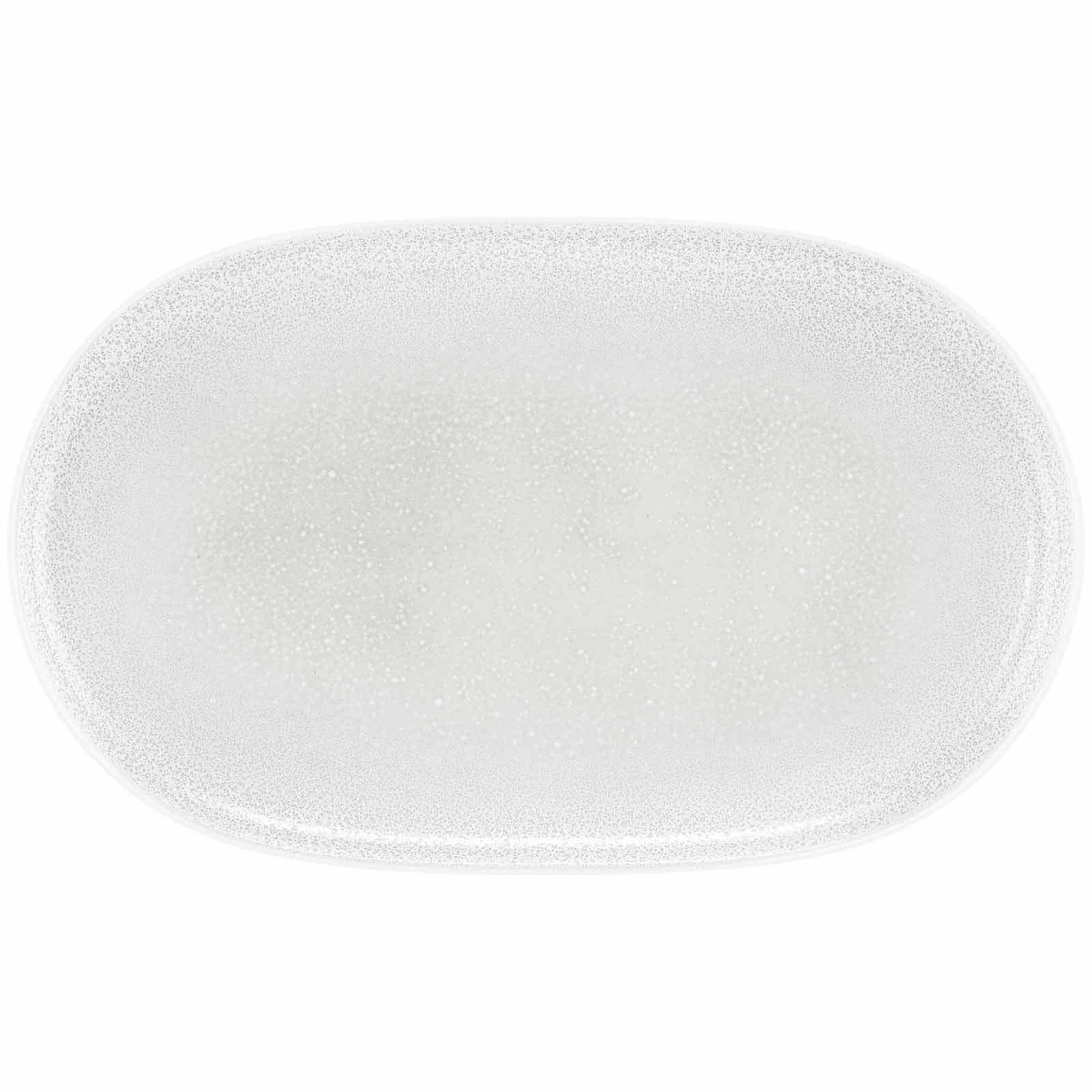 SERVIERPLATTE Sento Home Aura white 38 x 24 cm - Weiß, Keramik (24.5/2.7/38.4cm) - Seltmann Weiden