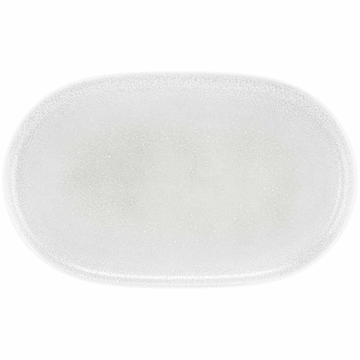 SERVIERPLATTE Sento Home Aura white 38 x 24 cm - Weiß, Keramik (24.5/2.7/38.4cm) - Seltmann Weiden