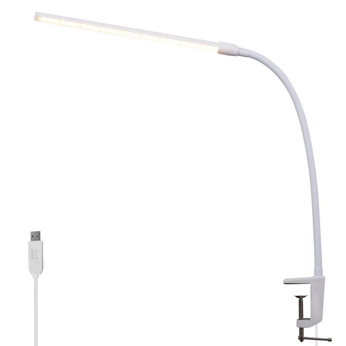 LED-TISCHLEUCHTE Abramowski 80.8/6.5/6.5cm - Weiß, Kunststoff (80.8/6.5/6.5cm) - Nettlife