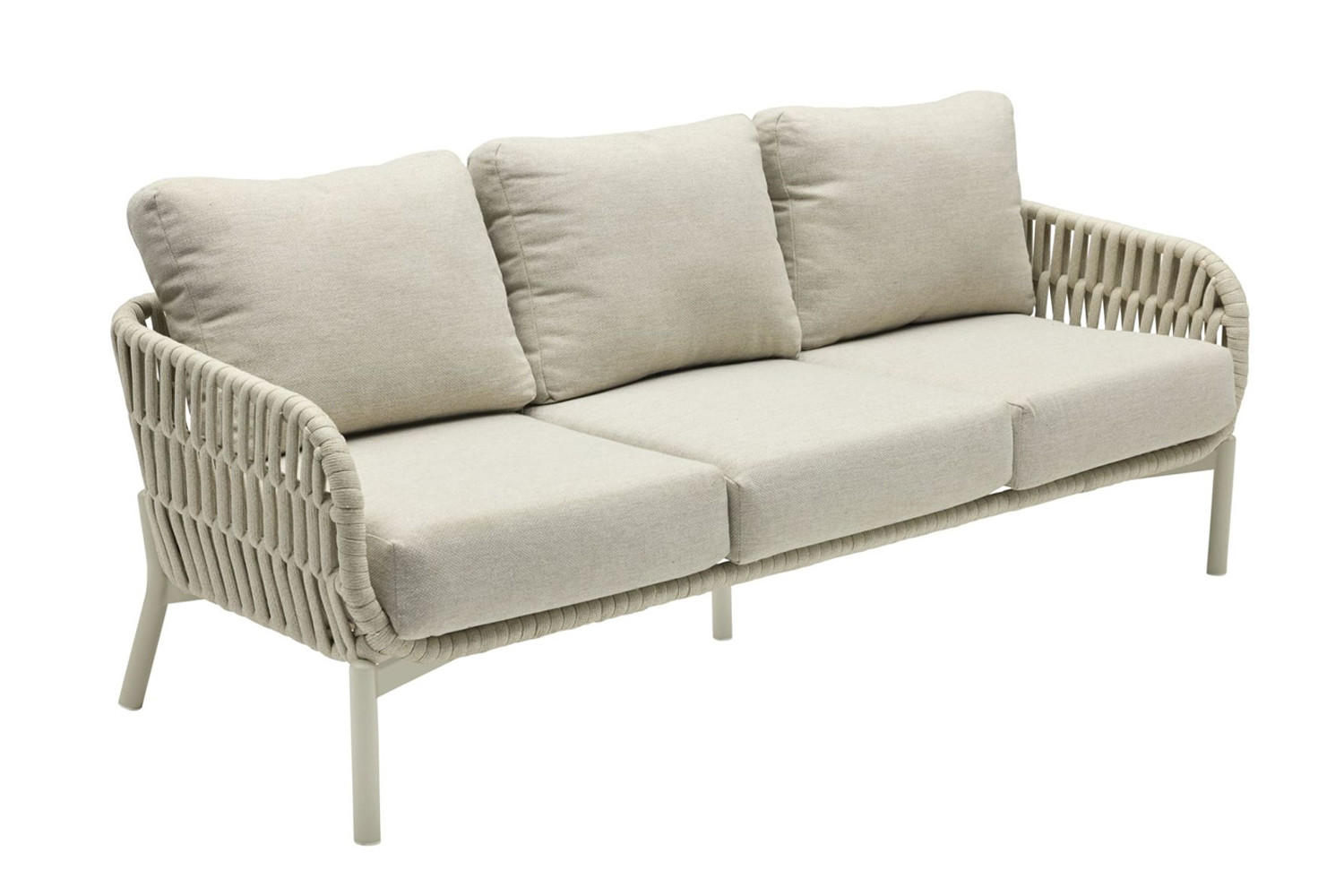 LOUNGESOFA Malte 67x202x82 cm, Kunststoff, Taupe - Taupe, Kunststoff/Metall (202/67/82cm) - dasmöbelwerk