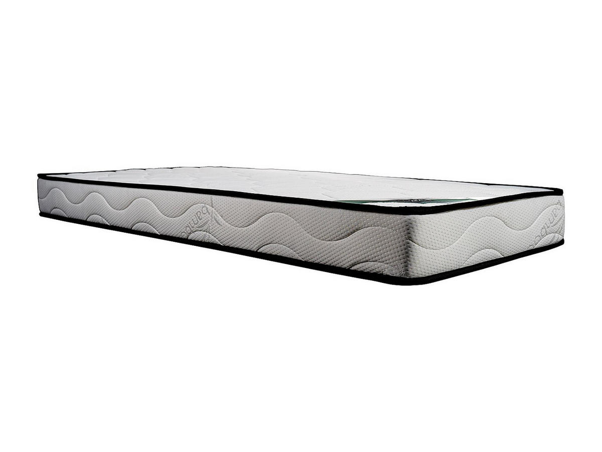 STANDARDMATRATZE - 1 Person - stoff - weiß Kanani - Weiß, Textil (90/190cm) - Vente-Unique