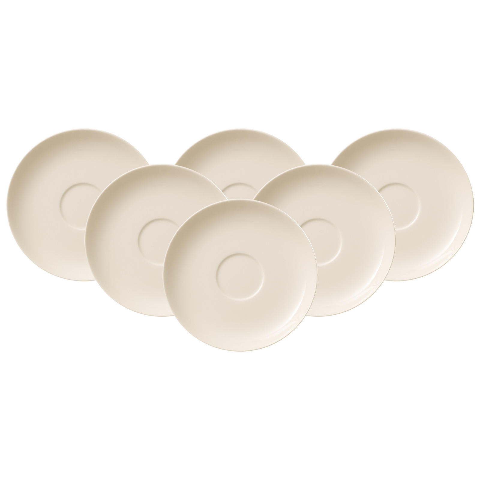 MOKKA- / ESPRESSOUNTERTASSEN For Me weiß ø 11,7 cm 6er Set - Weiß, Keramik (11.7cm) - Villeroy & Boch