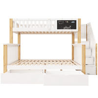 ETAGENBETT Weiß, Helle Eiche - Ahornfarben/Weiß, Holz - Raumix