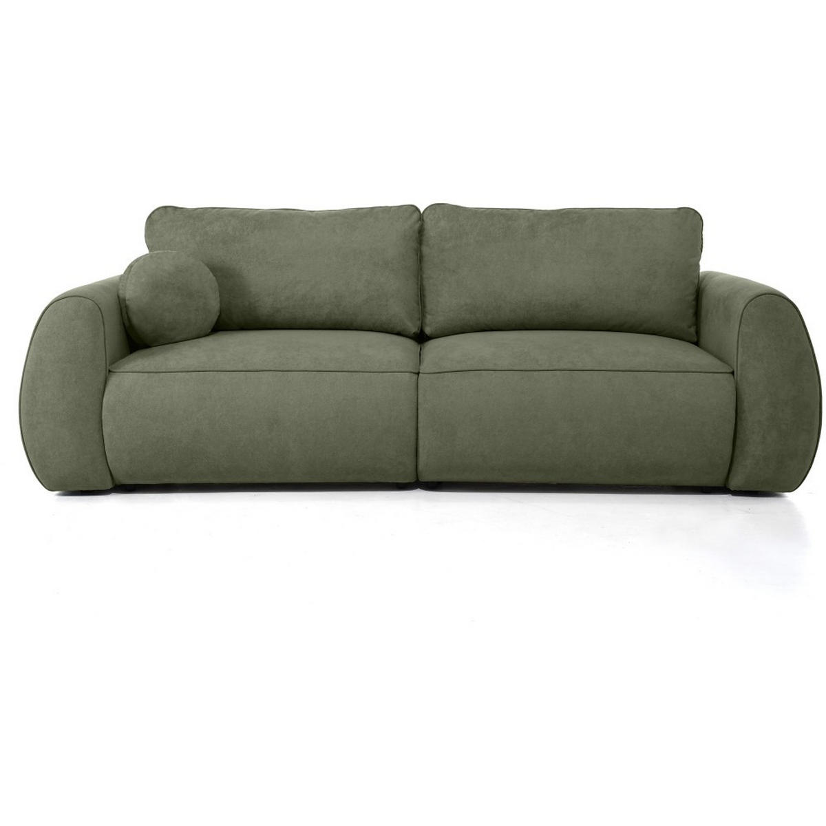 3-SITZER Schlafsofa Bravo mit Eckfunktion, mit zwei Bettkasten, Grün - Schwarz/Grün, Textil (257/96/110cm) - Beautysofa