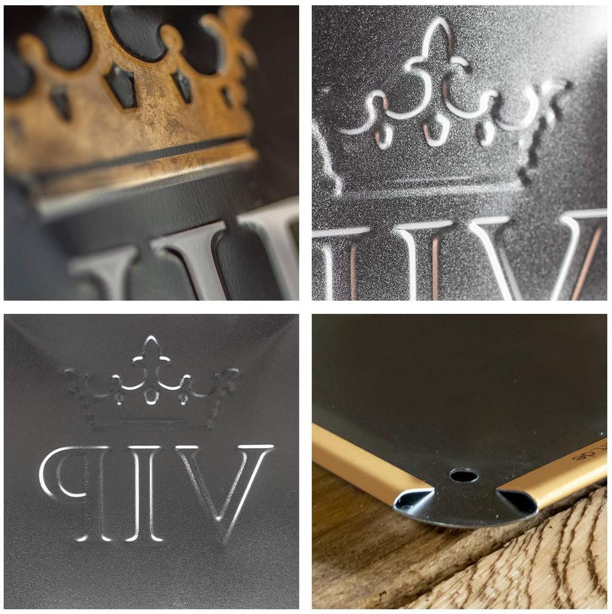 BLECHSCHILD 15/20 cm Achtung VIP Lounge - Multicolor, Metall (15/20/0.5cm) - Nostalgic-Art