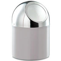 BADEZIMMERKORB Mülleimer Mini 12/12/18 cm - Grau, Metall (12/18/12cm) - ZELLER