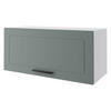 KLAPPHÄNGESCHRANK Kvantum W4B/80-AV Mint Matt / Weiß Matt 80 / 32,5 / 36cm - Weiß/Mintgrün, Holz/Holzwerkstoff (80/36/32.5cm) - Feldmann-Wohnen