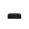 POUF Kaelle aus Chenille-Stoff schwarz - Schwarz, Textil (80/38/100cm) - Micadoni