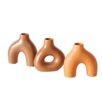 VASENSET handgefertigt Metty 10/3,5/10 cm - Braun, Keramik (10cm) - Boltze Home
